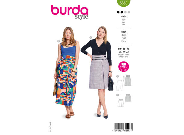 Burda 5766 - Skjørt.