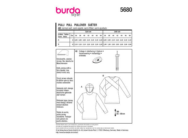 Burda 5788 - Genser.