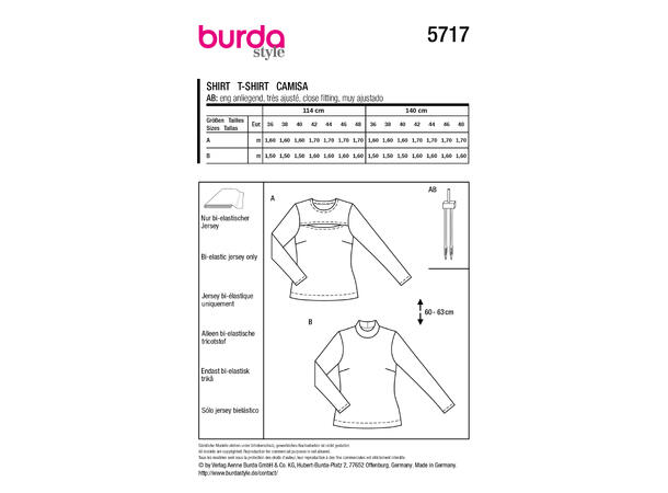 Burda 5788 - Genser.