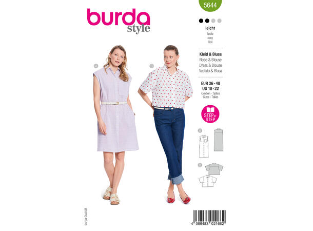 Burda 6023 - Kjole og bluse