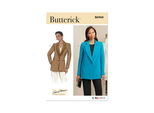 Butterick 6960- Jakkee til dame