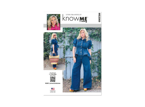 KnowME 2069 - Peplum topp og bukse.