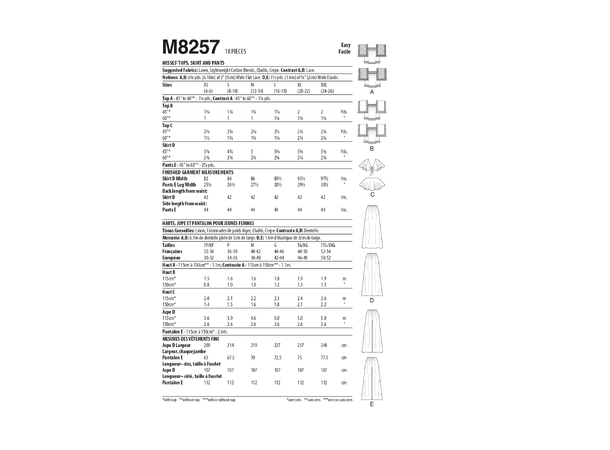 McCall's 8257 - Vintage topp og bukse.