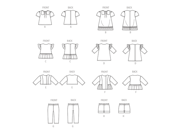 McCall's 8378 - Dukkeklær.