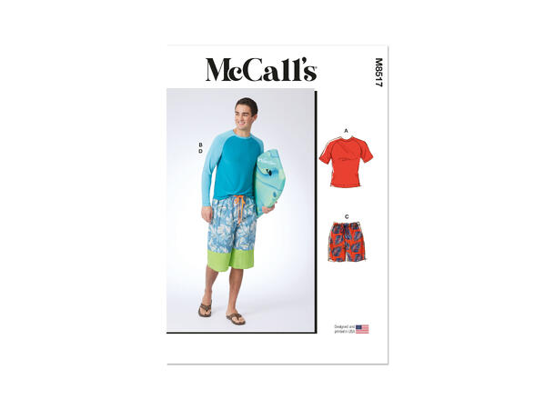 McCall's 8517 - Badetøy til herre.