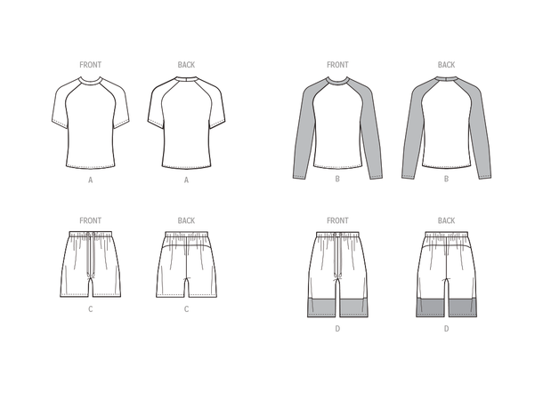 McCall's 8517 - Badetøy til herre.