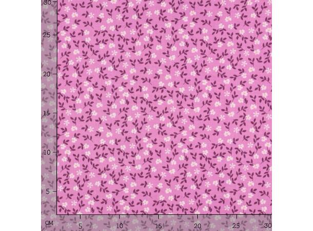 Poplin Blomster - rosa