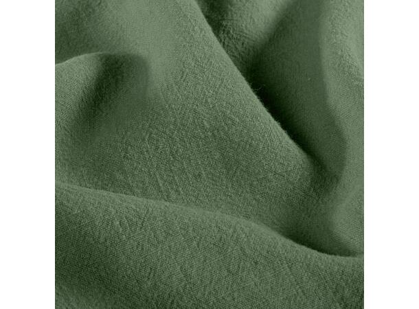 Vasket Ramie Lin Oliven grønn