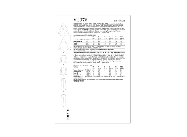 Vogue 1974 - Homewear til dame.