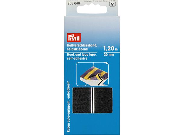 Borrelås selvklebende, svart