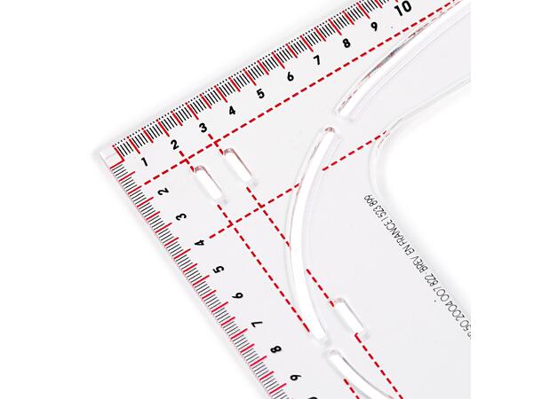 Skredderlinjal 90 grader