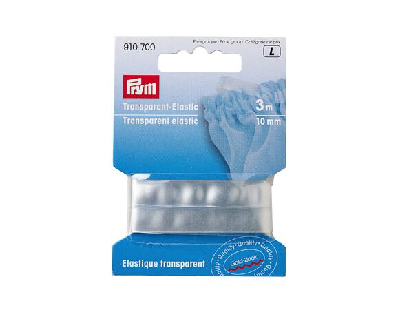 Strikk 3 m x 10 mm transparent