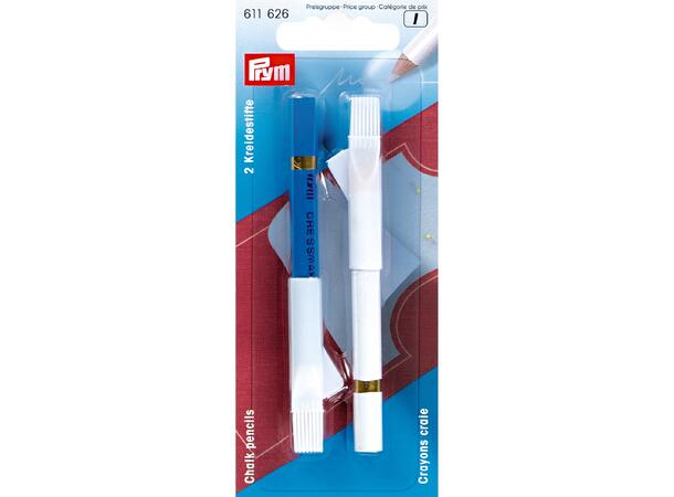 Krittblyant m/børste , hvit og blå